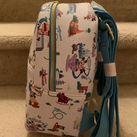 Loungefly Walt Disney World 50th Anniversary Mini Backpack - Picture 2 of 3